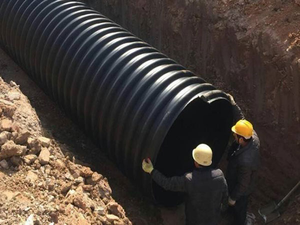 HDPE鋼帶管施工案例